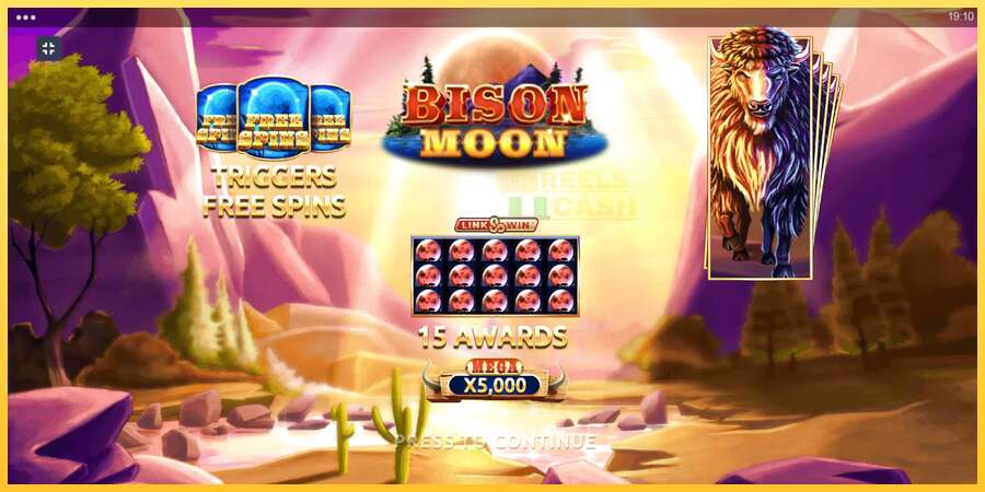 Bison Moon Megaways акча үчүн оюн машинасы, сүрөт 1