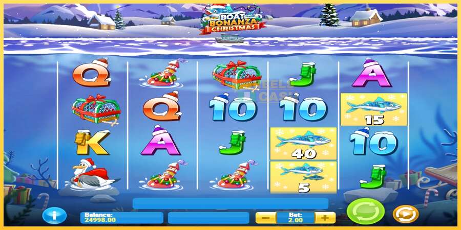 Boat Bonanza Christmas акча үчүн оюн машинасы, сүрөт 2