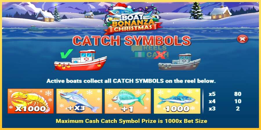 Boat Bonanza Christmas акча үчүн оюн машинасы, сүрөт 4