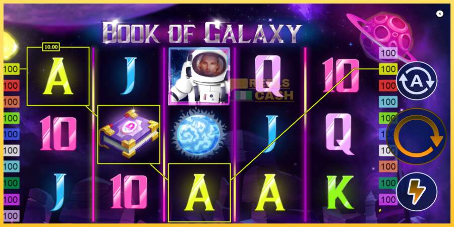 Book of Galaxy акча үчүн оюн машинасы, сүрөт 3