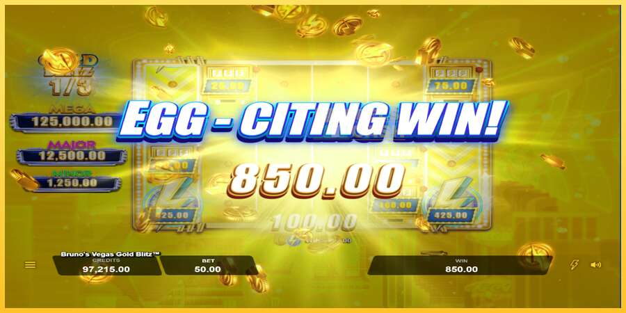 Brunos Vegas Gold Blitz акча үчүн оюн машинасы, сүрөт 3