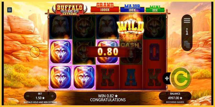 Buffalo Hold and Win Extreme акча үчүн оюн машинасы, сүрөт 2