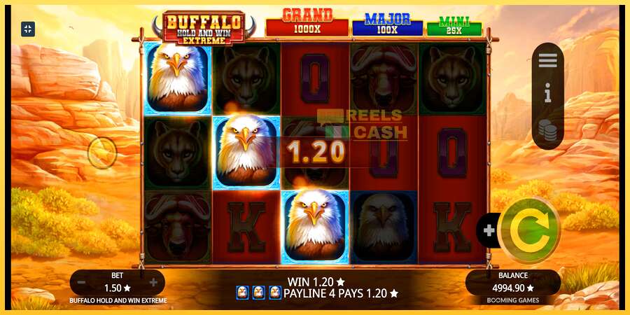 Buffalo Hold and Win Extreme акча үчүн оюн машинасы, сүрөт 3