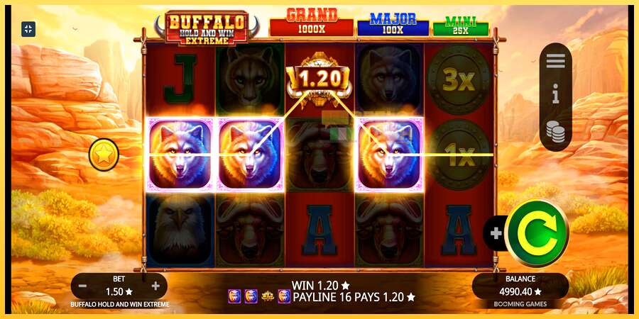 Buffalo Hold and Win Extreme акча үчүн оюн машинасы, сүрөт 5