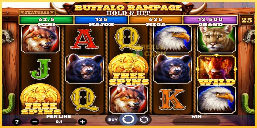 Buffalo Rampage Hold & Hit акча үчүн оюн машинасы, сүрөт 1