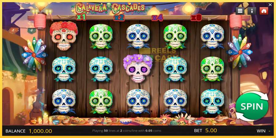 Calavera Cascades акча үчүн оюн машинасы, сүрөт 1