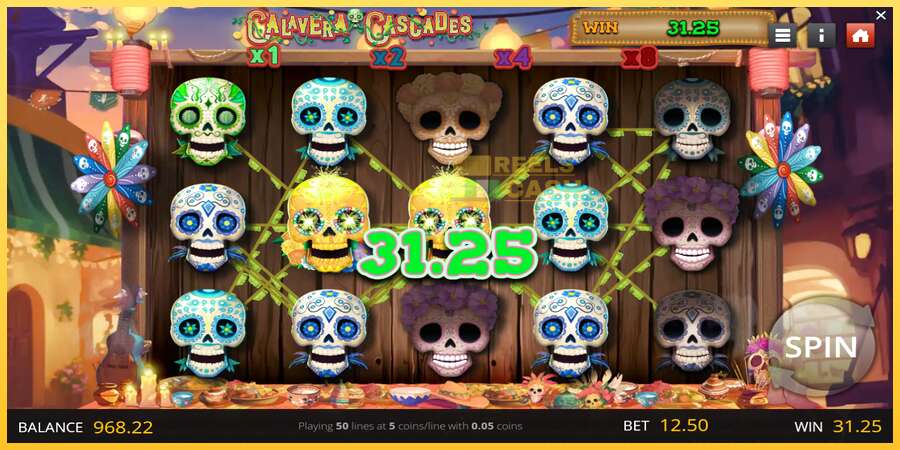 Calavera Cascades акча үчүн оюн машинасы, сүрөт 2