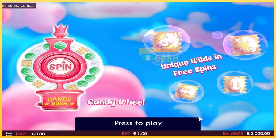 Candy Rush акча үчүн оюн машинасы, сүрөт 1