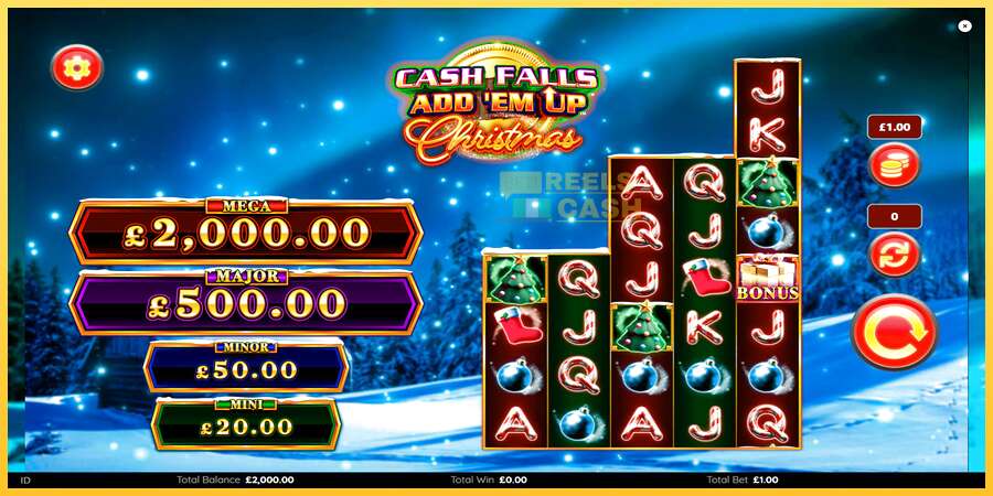 Cash Falls: Add Em Up Christmas акча үчүн оюн машинасы, сүрөт 1