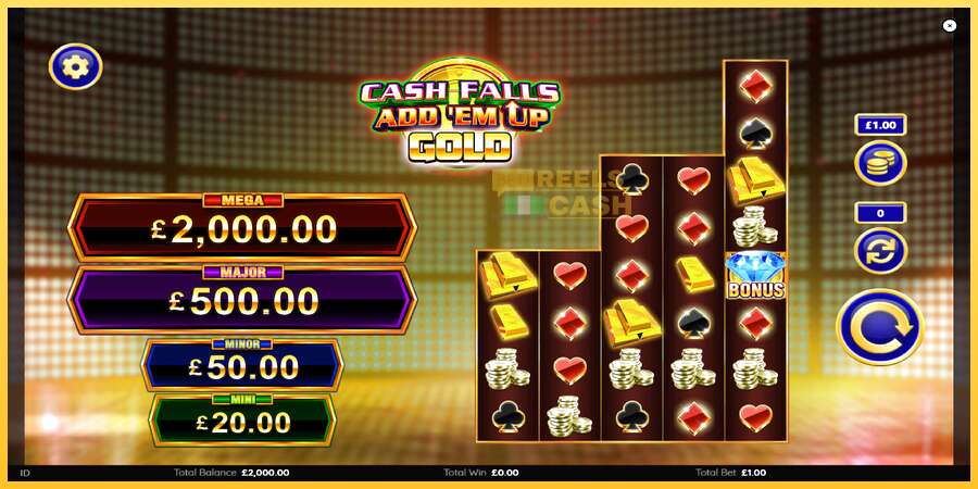 Cash Falls: Add Em Up Gold акча үчүн оюн машинасы, сүрөт 2