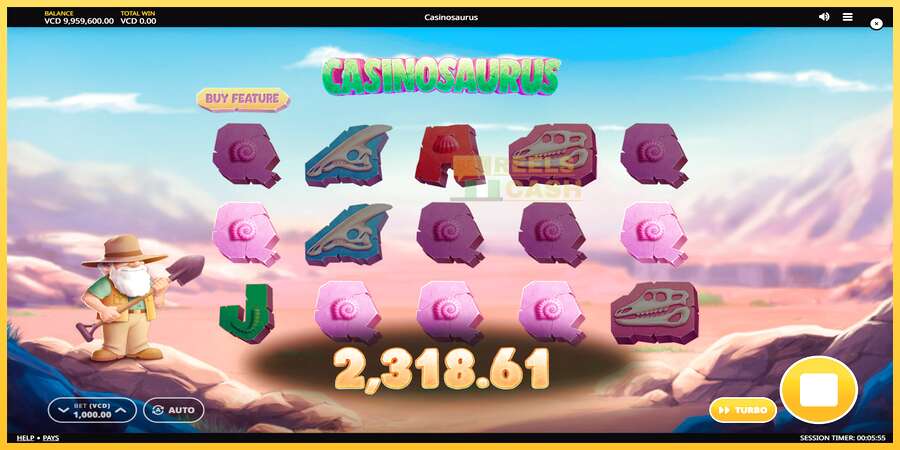 Casinosaurus акча үчүн оюн машинасы, сүрөт 5