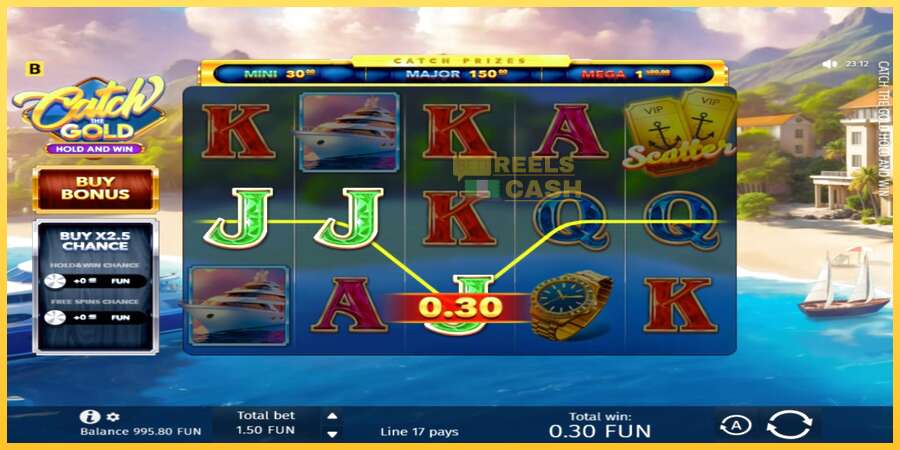 Catch The Gold Hold and Win акча үчүн оюн машинасы, сүрөт 3