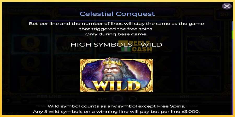 Celestial Conquest акча үчүн оюн машинасы, сүрөт 5