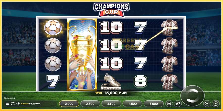 Champions Cup акча үчүн оюн машинасы, сүрөт 2