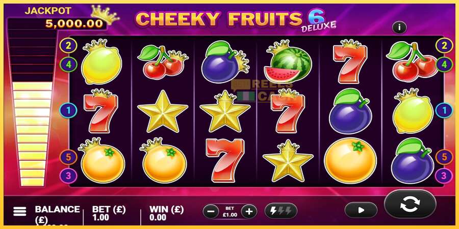 Cheeky Fruits 6 Deluxe акча үчүн оюн машинасы, сүрөт 1