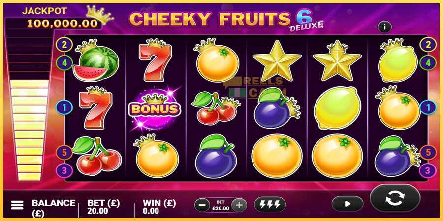 Cheeky Fruits 6 Deluxe акча үчүн оюн машинасы, сүрөт 3