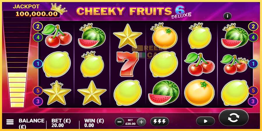 Cheeky Fruits 6 Deluxe акча үчүн оюн машинасы, сүрөт 4