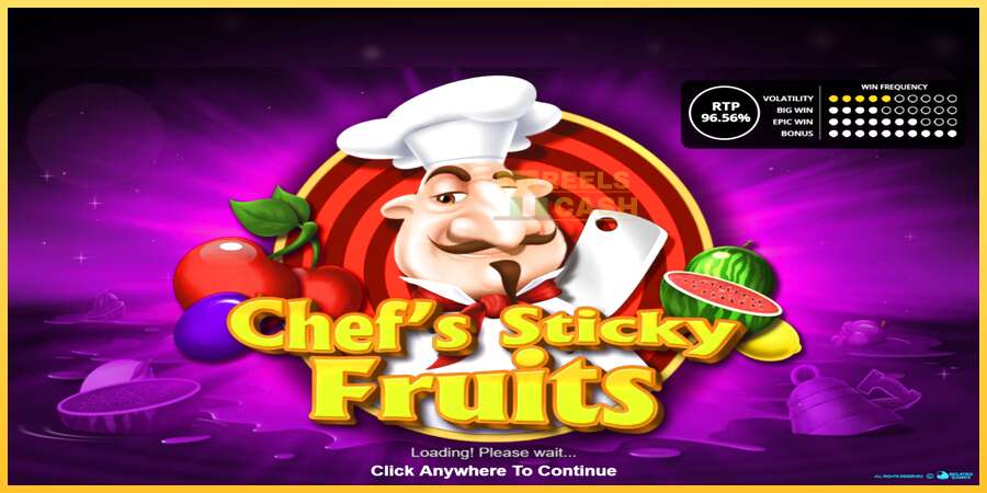 Chefs Sticky Fruits акча үчүн оюн машинасы, сүрөт 1