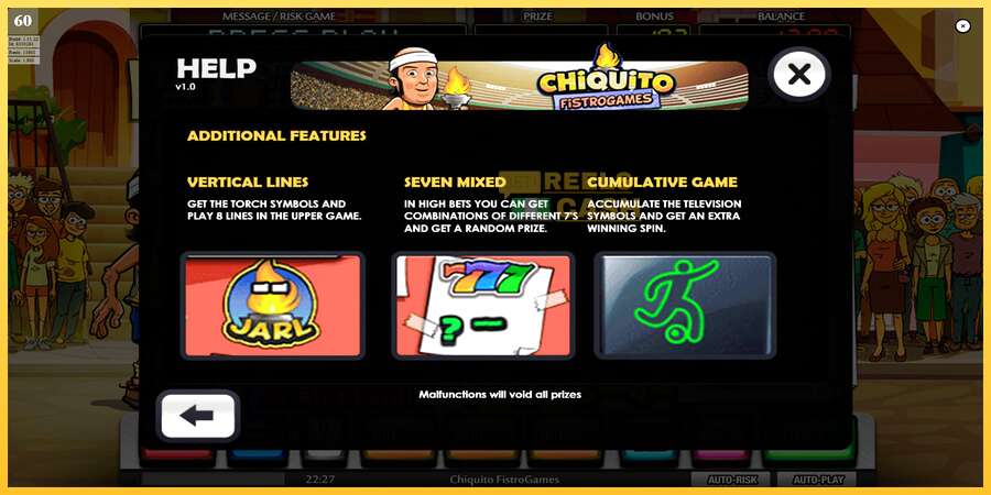 Chiquito FistroGames акча үчүн оюн машинасы, сүрөт 7