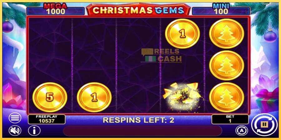 Christmas Gems Hold & Win акча үчүн оюн машинасы, сүрөт 5