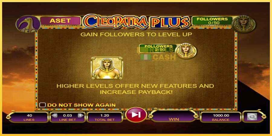 Cleopatra Plus акча үчүн оюн машинасы, сүрөт 1