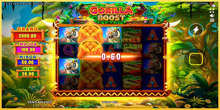 Coin Rush: Gorilla Boost акча үчүн оюн машинасы, сүрөт 3