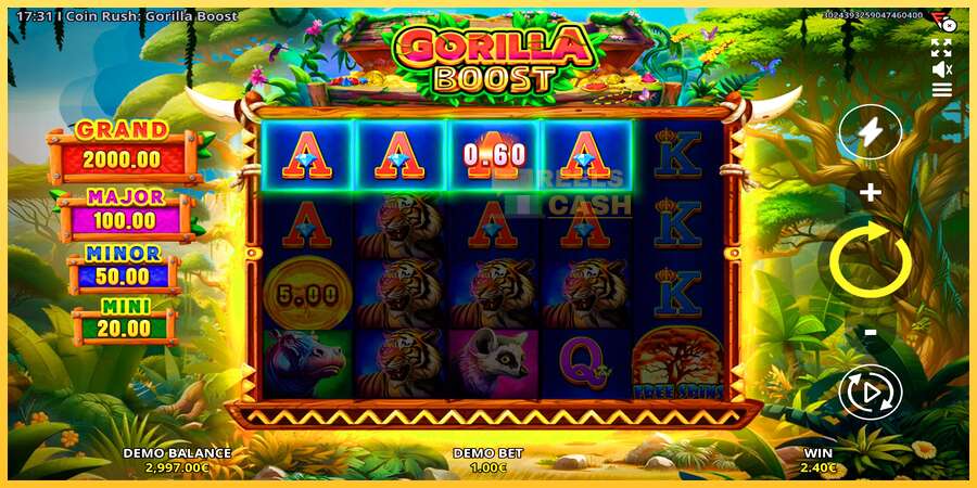 Coin Rush: Gorilla Boost акча үчүн оюн машинасы, сүрөт 4