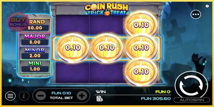 Coin Rush: Trick o Treat акча үчүн оюн машинасы, сүрөт 3