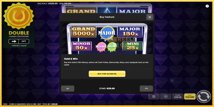 Coins & Diamonds: Hold and Win акча үчүн оюн машинасы, сүрөт 4