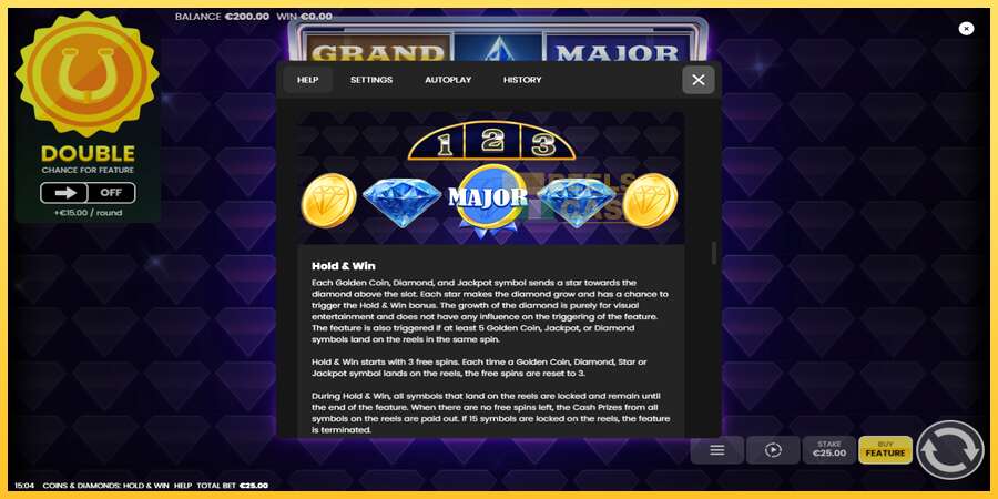 Coins & Diamonds: Hold and Win акча үчүн оюн машинасы, сүрөт 6