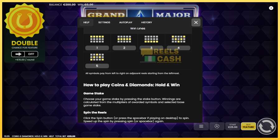 Coins & Diamonds: Hold and Win акча үчүн оюн машинасы, сүрөт 7