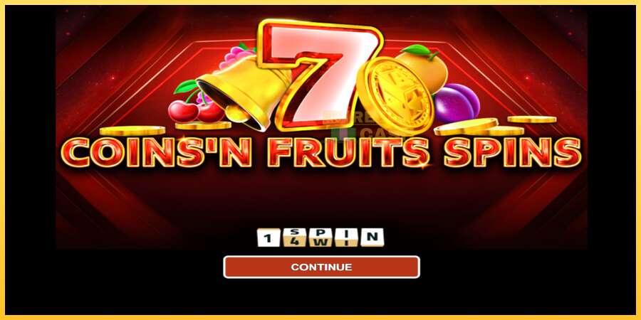 Coinsn Fruits Spins акча үчүн оюн машинасы, сүрөт 1