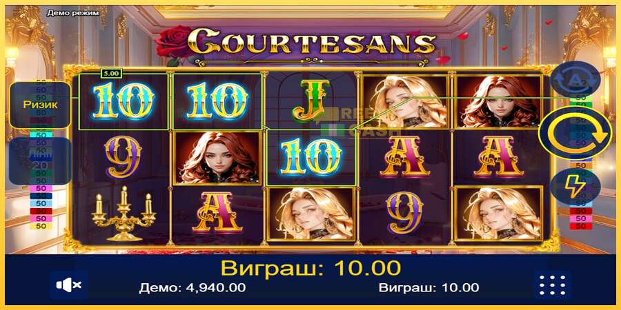 Courtesans акча үчүн оюн машинасы, сүрөт 2