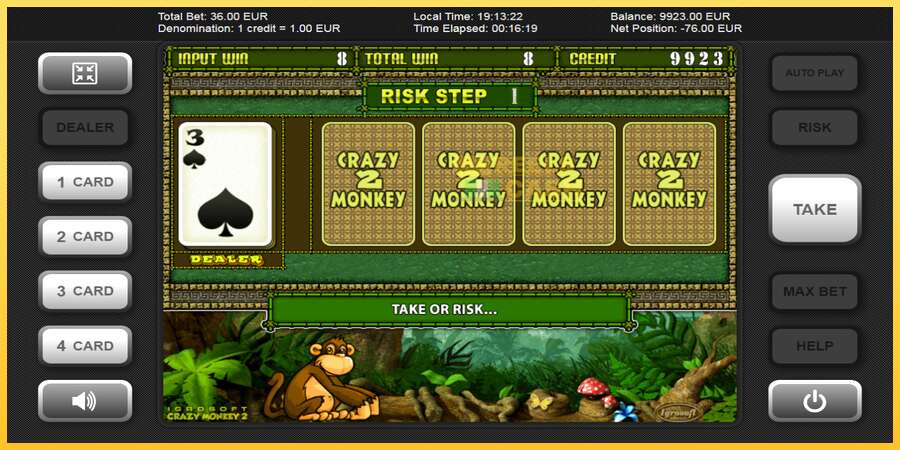 Crazy Monkey 2 акча үчүн оюн машинасы, сүрөт 4