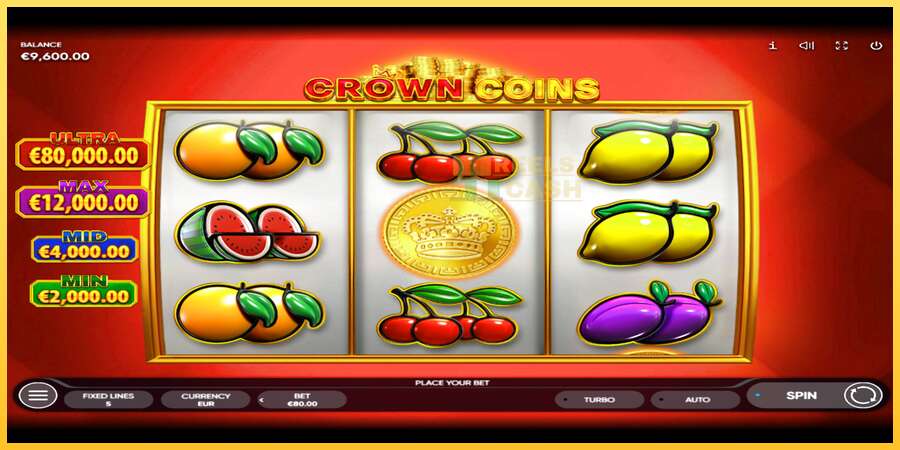 Crown Coins акча үчүн оюн машинасы, сүрөт 2