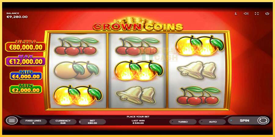 Crown Coins акча үчүн оюн машинасы, сүрөт 3