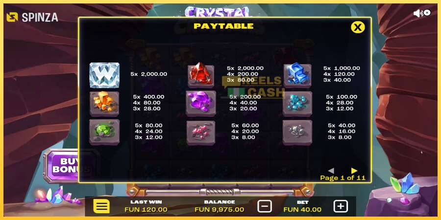 Crystal Crushers акча үчүн оюн машинасы, сүрөт 5