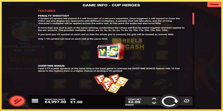 Cup Heroes акча үчүн оюн машинасы, сүрөт 4