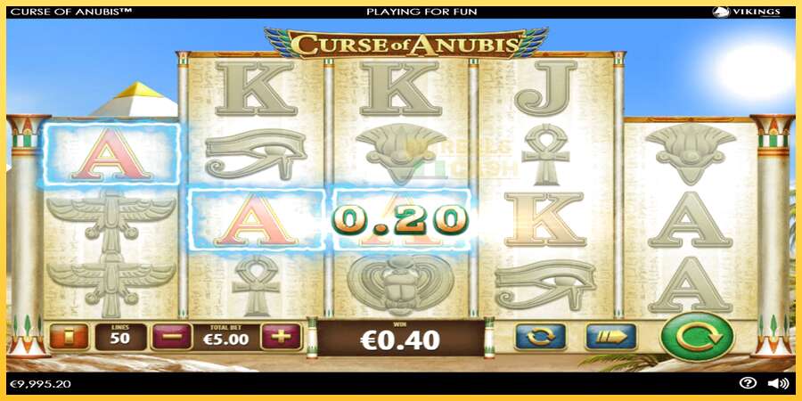 Curse of Anubis акча үчүн оюн машинасы, сүрөт 2