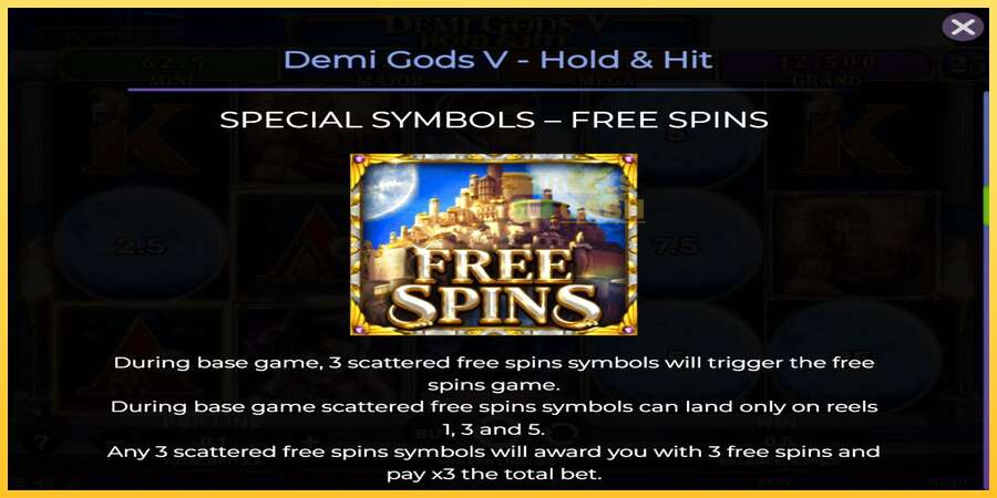 Demi Gods V Hold & Hit акча үчүн оюн машинасы, сүрөт 5