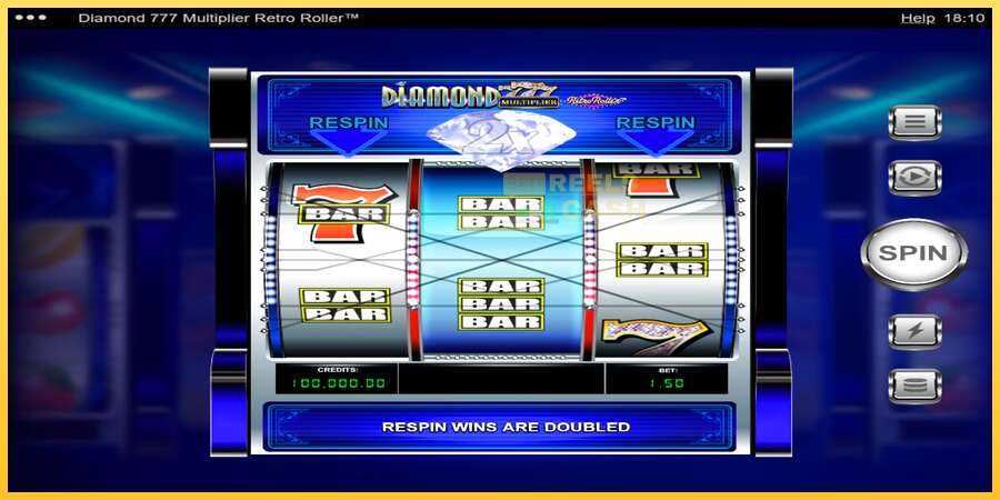 Diamond 777 Multiplier Retro Roller акча үчүн оюн машинасы, сүрөт 2