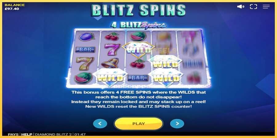 Diamond Blitz 2 акча үчүн оюн машинасы, сүрөт 6