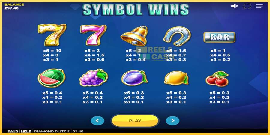 Diamond Blitz 2 акча үчүн оюн машинасы, сүрөт 7