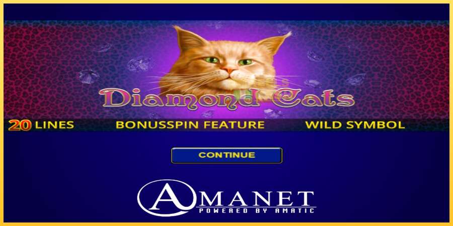 Diamond Cats акча үчүн оюн машинасы, сүрөт 1