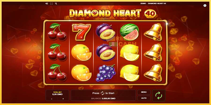 Diamond Heart 40 акча үчүн оюн машинасы, сүрөт 1