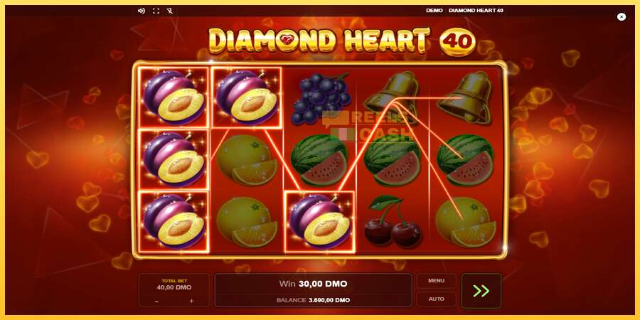 Diamond Heart 40 акча үчүн оюн машинасы, сүрөт 3