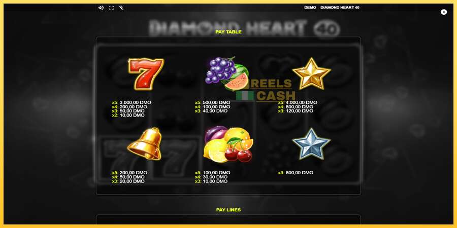 Diamond Heart 40 акча үчүн оюн машинасы, сүрөт 5