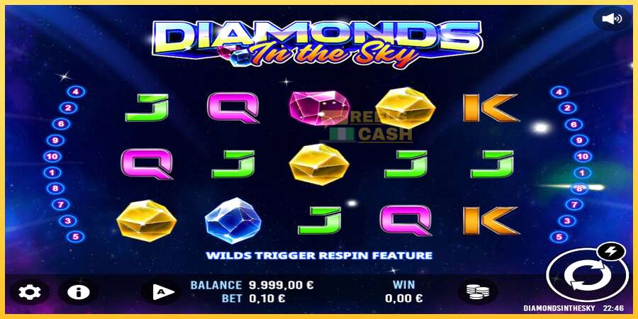 Diamonds In The Sky акча үчүн оюн машинасы, сүрөт 1