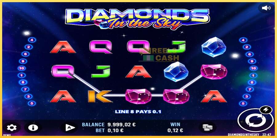 Diamonds In The Sky акча үчүн оюн машинасы, сүрөт 2