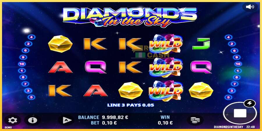 Diamonds In The Sky акча үчүн оюн машинасы, сүрөт 3